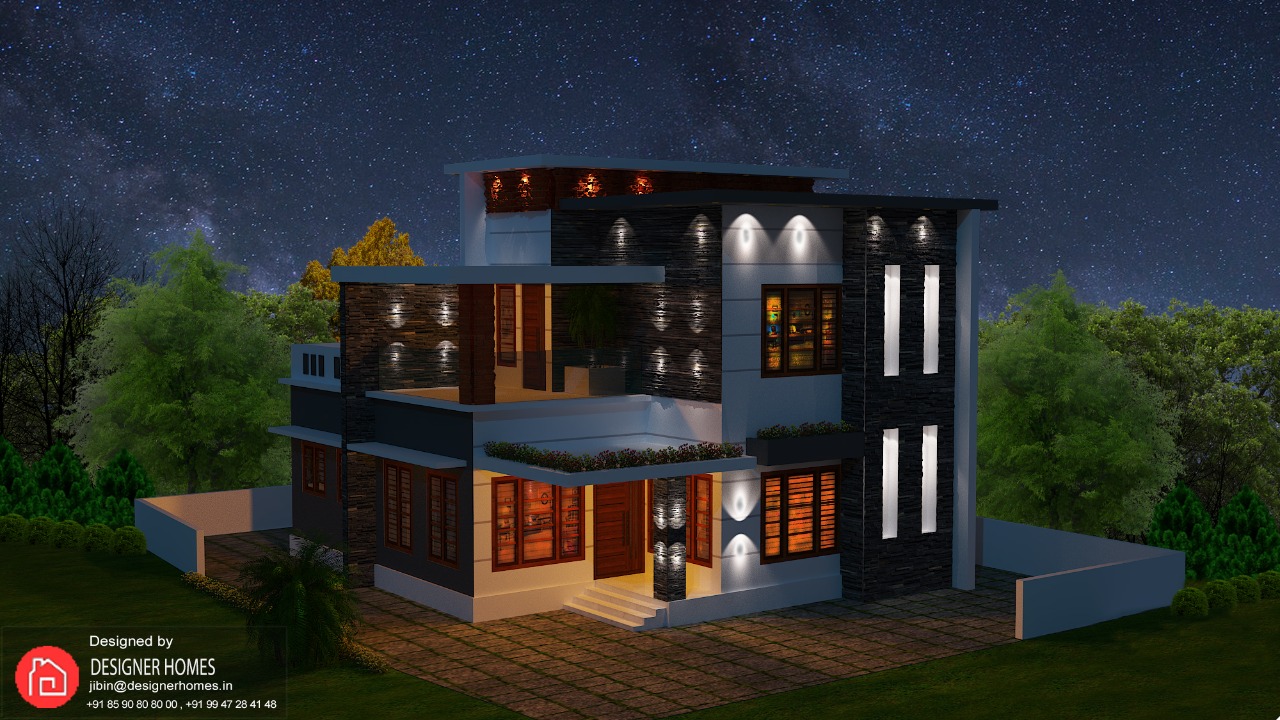 Box Type Single Floor House Kerala Model Home Plans